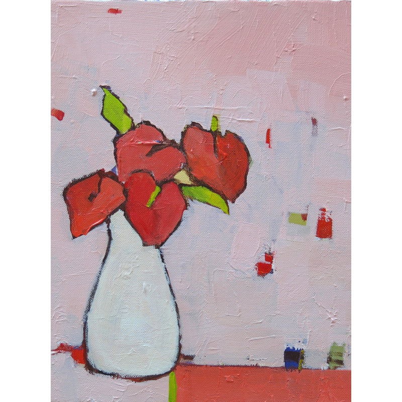 In The Pink Print by Phyllis Adams, 16" H x 20" W