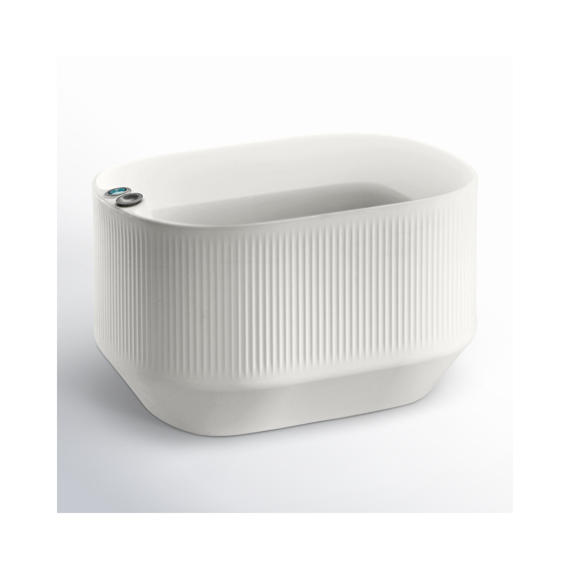 Mod Self Watering Plant Box, Alpine White, 20" x 14" x 12"H - Mini Trough