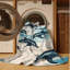  Washable Dolphin Pod Coastal Area Rug-144626884