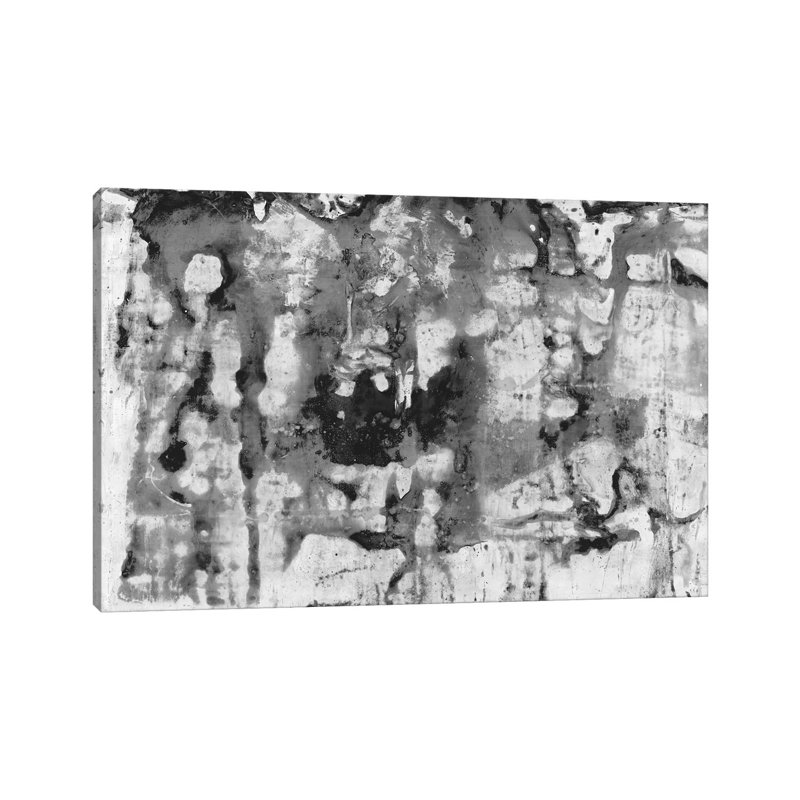 Black And White Abstract II by PI Studio - Wrapped Canvas Painting, 20.32 cm H x 30.48 cm W