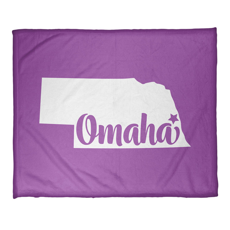 Sewn Throw Blanket, 52.5" W x 62.5" L, Violet