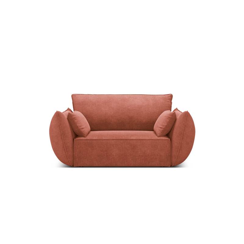 Lindasy Velvet Armchair, Terracotta 100% Polyester