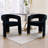 Modern Dining Chair Barrel Dining Chair Upholstered Dining Room Chair With Arm Comfy Accent Side Chair For Dining Room/Living Room-1409186952