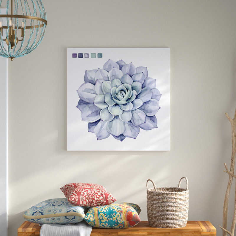Succulent Swatches III 1 Piece Wrapped Canvas Painting, 91cm H x 91cm W