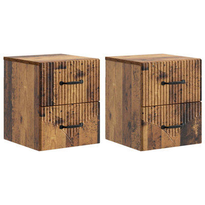 34.5cm W Manufactured Wood Bedside Table