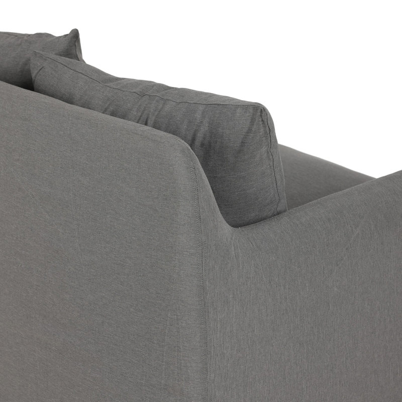 Dade Outdoor 3 - Seat Patio Sofa, Charcoal