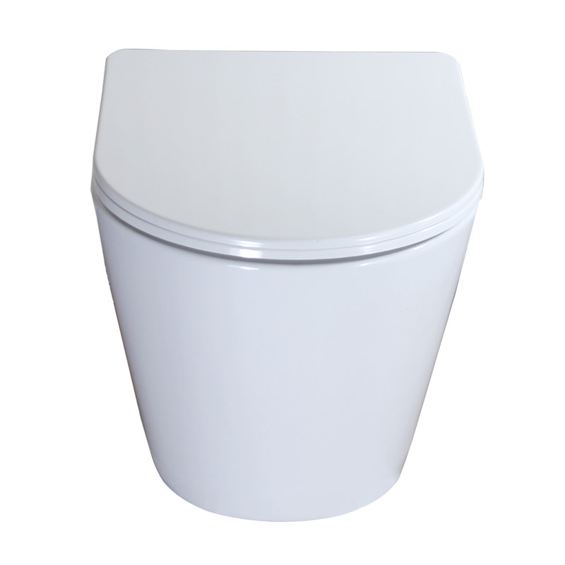 Space-saving Modern Toilets, Porcelain Rimless Design, Ideal For Compact Spaces