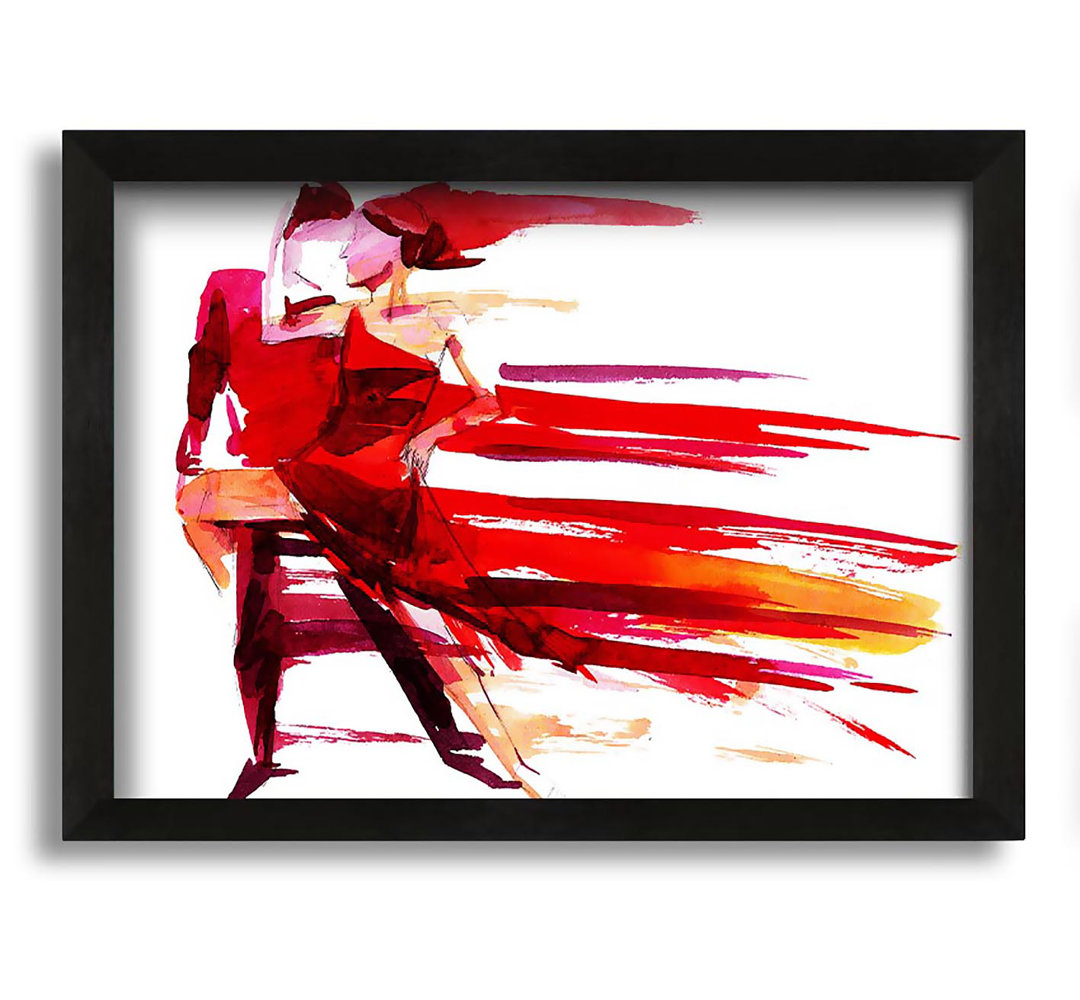 Gerahmtes Wandbild Red Hot Lovers Dancing