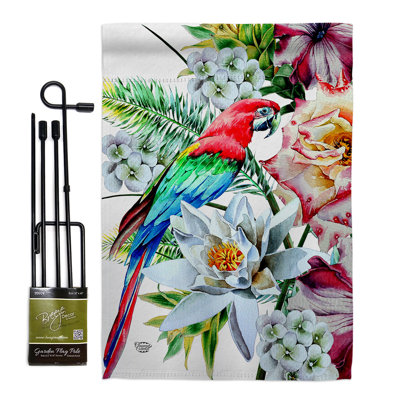 Double Sided 18.5'' H x 13'' W Polyester Flag Set