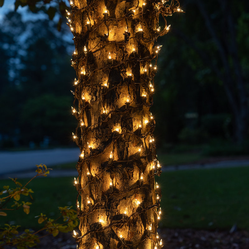144" L LED Glass String Lights, Clear