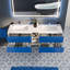 Kiskimere Coiffeuse bleue et blanche