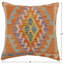 Coussin rustique tissé à la main kilim Rustic Faulkner - 20 po x 20 po