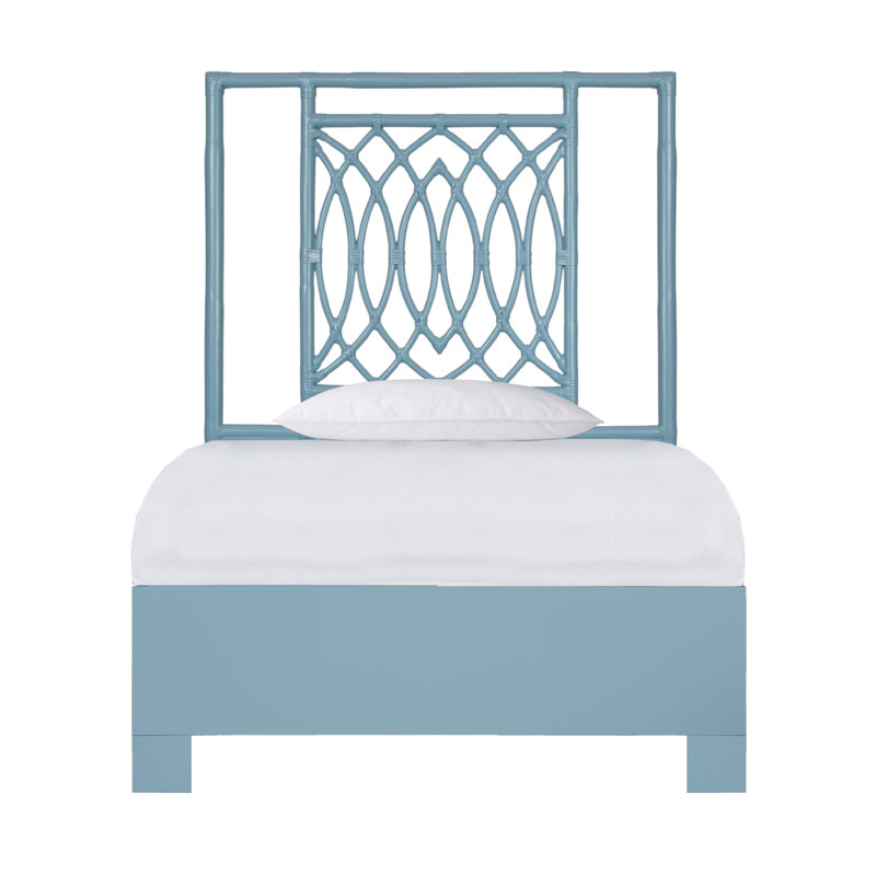 Lit plateforme Haskins, Simple, Bleu sarcelle