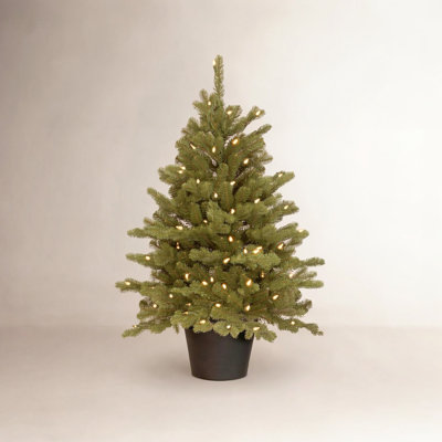 3' Pre-Lit Spruce Christmas Tree