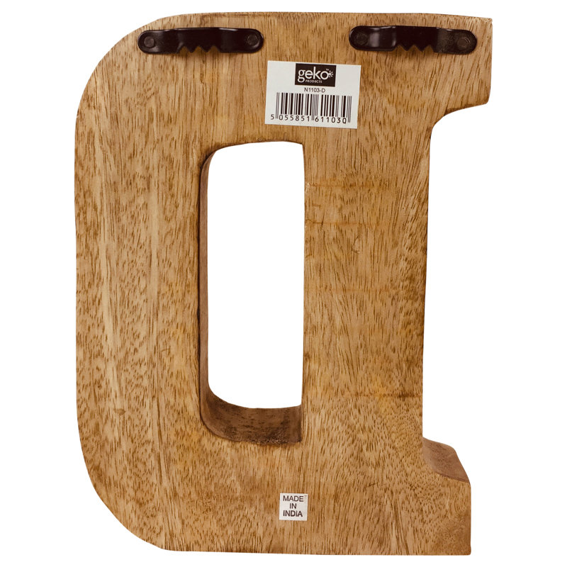 Jaliyah Text & Numbers Letter Block, D