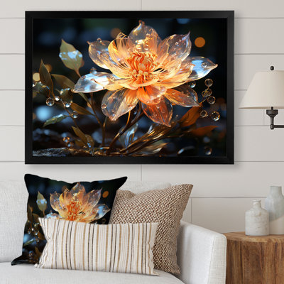 Fleurs de cristal orange II - impression