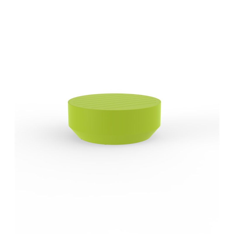 Vela Plastic Coffee Table, Ecru, 31.5"