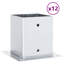 Post Bases Square 12 Pcs Galvanised Steel-552108852-552108850