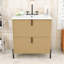 Meuble-lavabo Ã©lÃ©gant avec design cannelÃ© et lavabo-1593975005