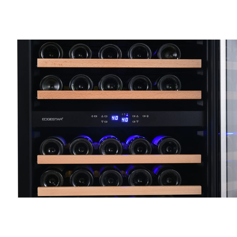 EdgeStar Four Zone 46.88'' Freestanding 202 Bottle Wine Refrigerator with Reversible Door