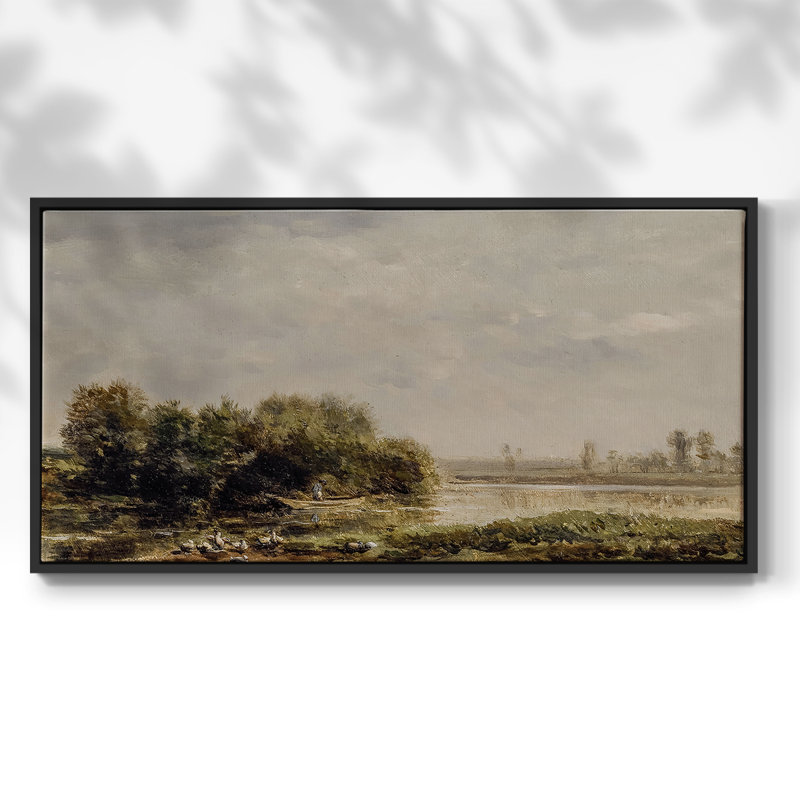 Série nautique-CCCCLXVII- Toile tendue avec châssis tendue, prête à être accrochée, H 17 po x l 33 po, Noir