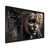 Impression noire sur toile encadrée