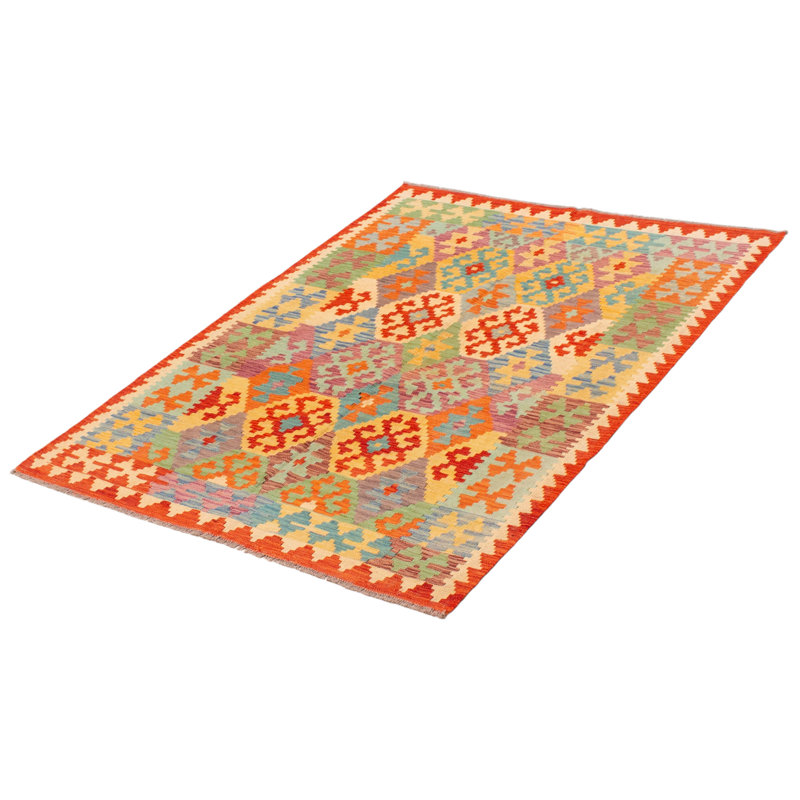 Tapis rouge unique 4 pi 11 po x 6 pi 7 po Pratolina