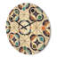 Horloge murale en bois à motif géométrique VI-63892132