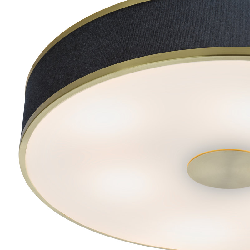 ALVARO 6LT FLUSH NAVY 60CM, Brushed Brass