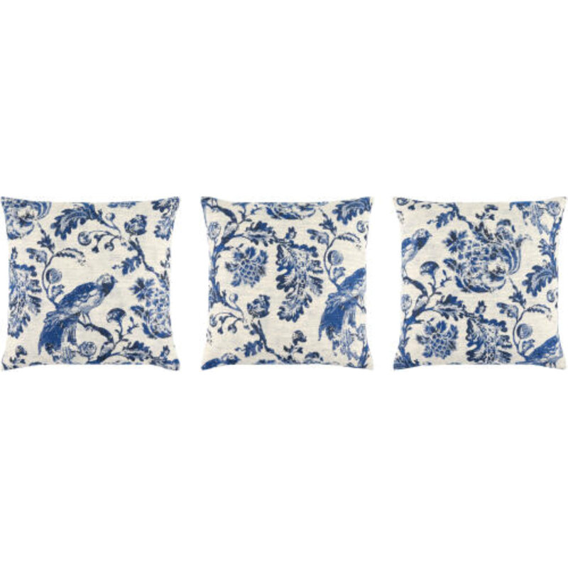 Demariae Toile Throw Pillow, 18" x 18", Polyester/Polyfill