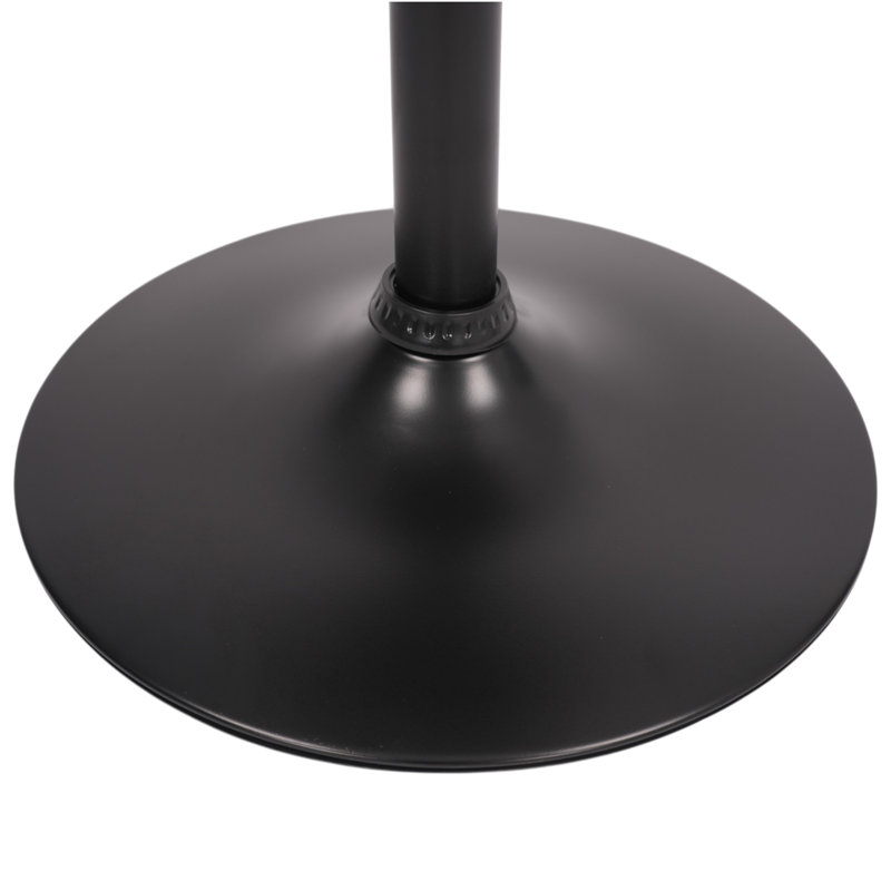 Tabourets de bar pivotants rembourrés modernes Zager, Noir, 2