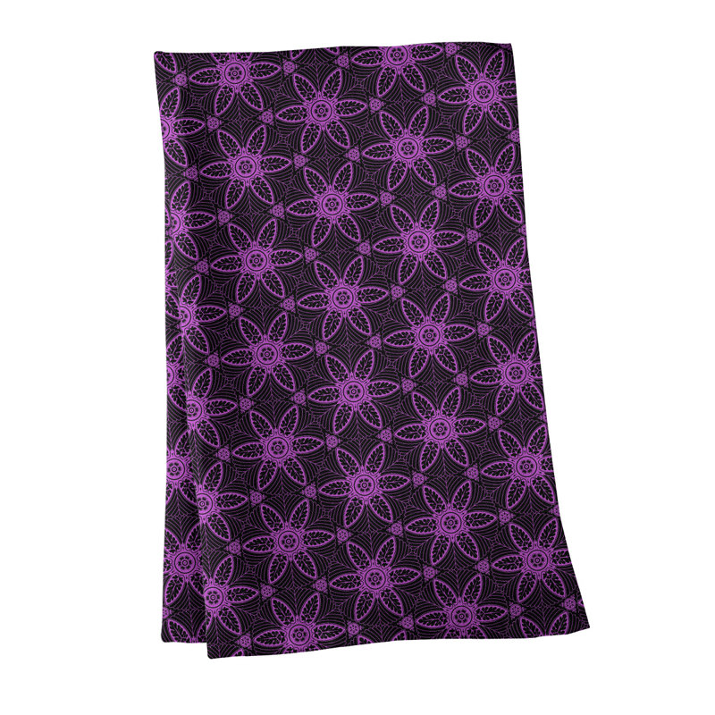 Mcguigan Tea Towel Kitchen Towel, Poly Twill, Purple/Black