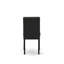 Chaises parson Abbott - ensemble de 2 chaises de salle à manger rembourrées en tissu de couleur noire, noir brossé-300513923-300513922