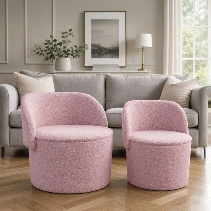 Accent Stool, PINK