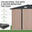10 Ft. W X 12 Ft. D Outdoor Metal Storage Shed-105896369