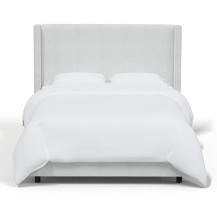 Hanson Upholstered Wingback Bed