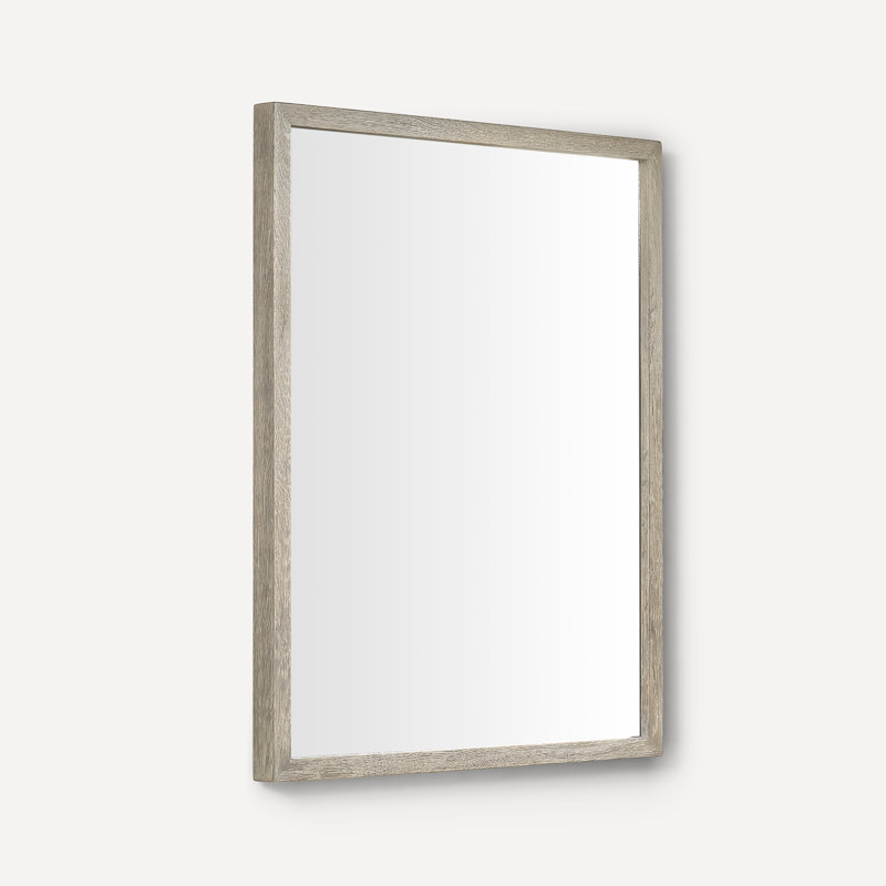 Miroir d'appoint Traditional, Gris clair, 40 po x 24 po