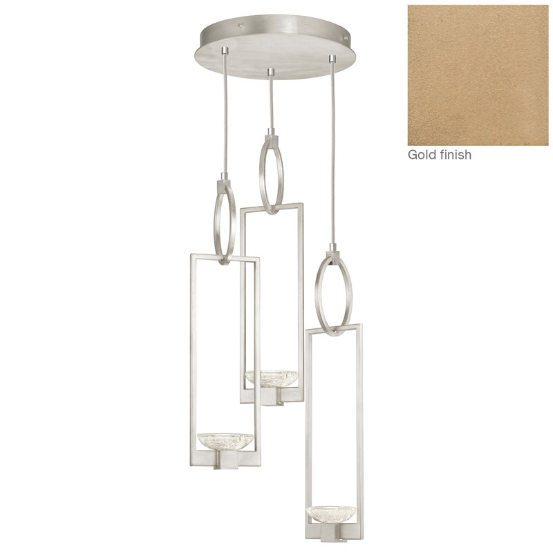 Delphi 3 - Light LED Cluster Pendant, Gold