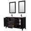 Daria 72" Double Bathroom Vanity Set with Mirror-388993178-388993189-361335279