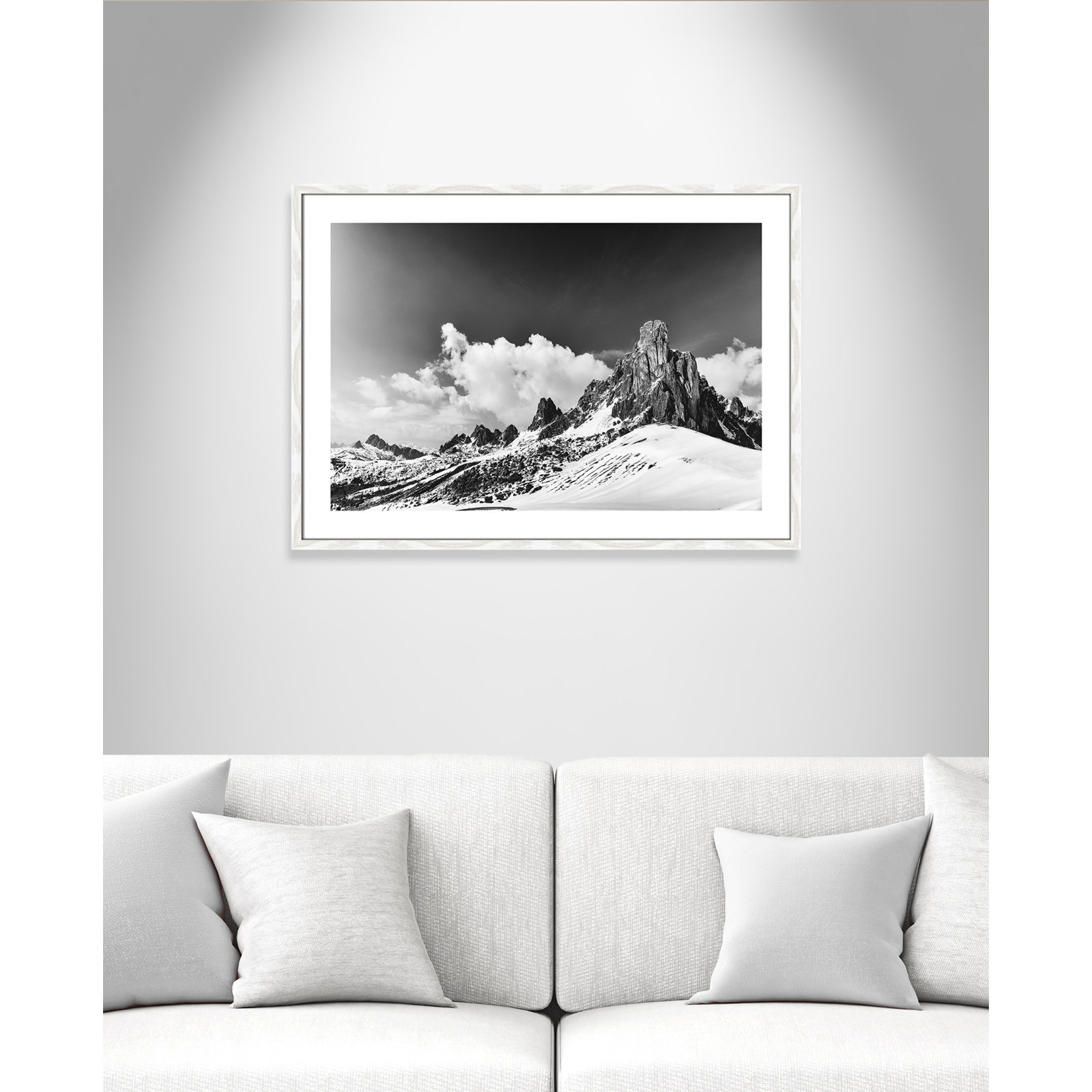 Dragon's Tail Print by Lars Van de Goor, 25.5" H x 35.5" W x 0.75" D, White Framed
