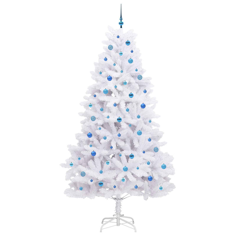 Lighted Artificial Christmas Tree, 7.87' H, Blue