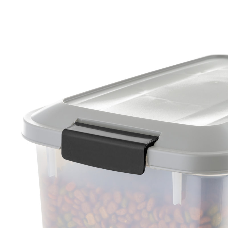 IRIS 11 lb Contenant alimentaire hermétique pour animaux de compagnie | Bac de rangement pour chien et chat | Boîte à friandises