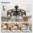 26'' Black Caged Ceiling Fans with Remote App Control for Patio Kitchen Bedroom, Farmhouse Flush Mount Ceiling Fan with Lights Reversible 6 Speed Timer -720269350-720269351