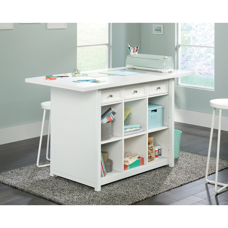 Teannan Craft Table, White