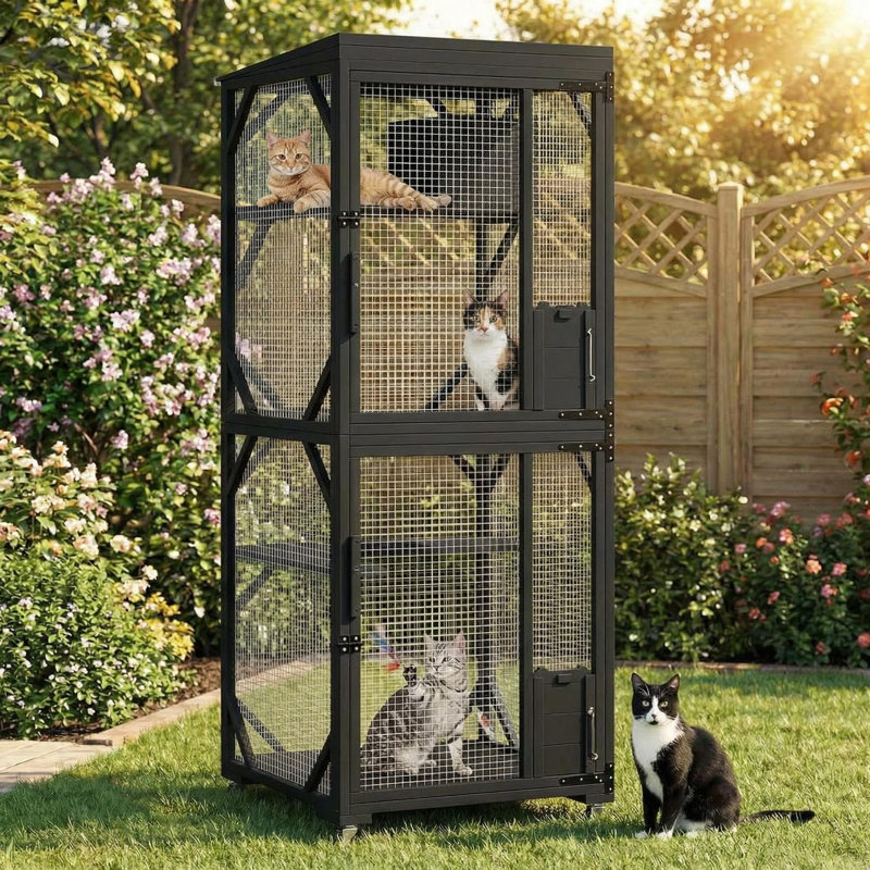 Cat Playpen, Black