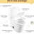 White Ceramic Comfort Height Toilet, 1.1/1.6 Flushing, One, Soft Close Seat, And Approved Ceramic, 15.55 In Height, White, &