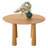Caitlyn Soild Wood Round Dining Table with Four Leg-277632222-277632221