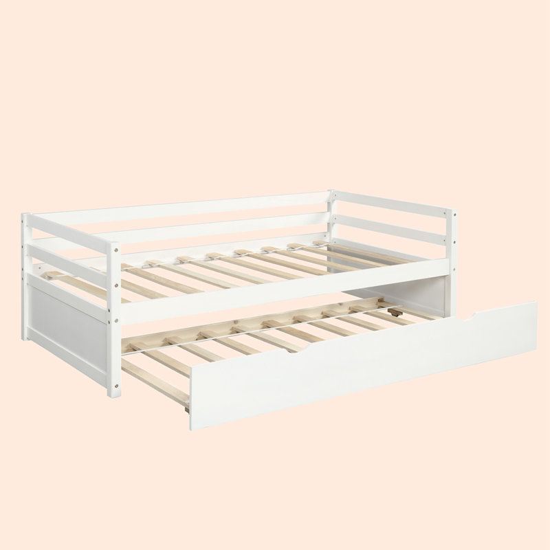 Lit plateforme simple, Blanc