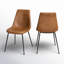 Chaise d'appoint rembourrée en similicuir Saairah-1989481884