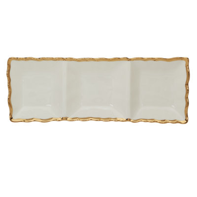 Regency Gold 3 Section Tray 15in 5.5in